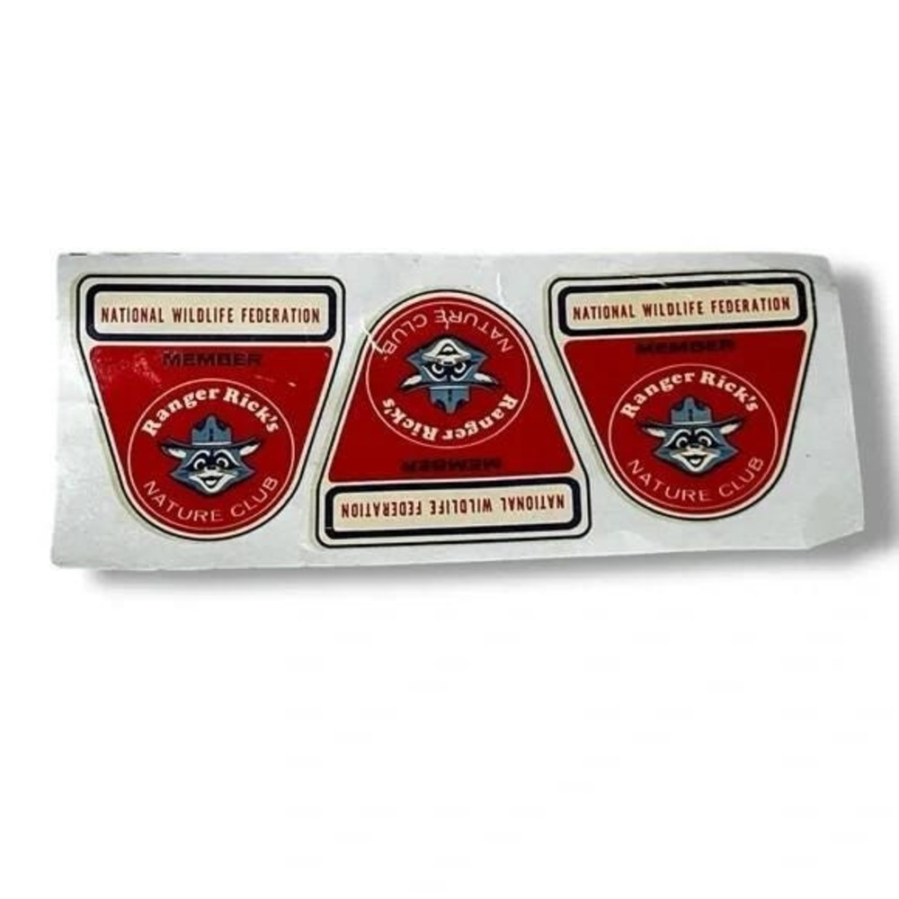 National Wildlife Federation Refuge Ranger Ricks Nature Club 1959 Vtg Decals DBX